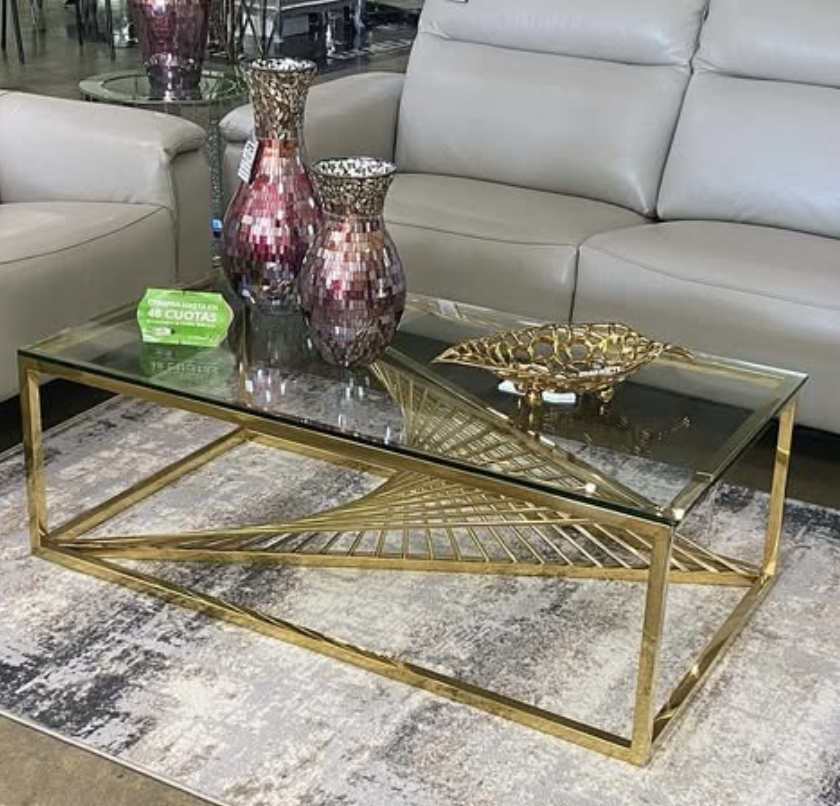 Mesa de Centro dorada